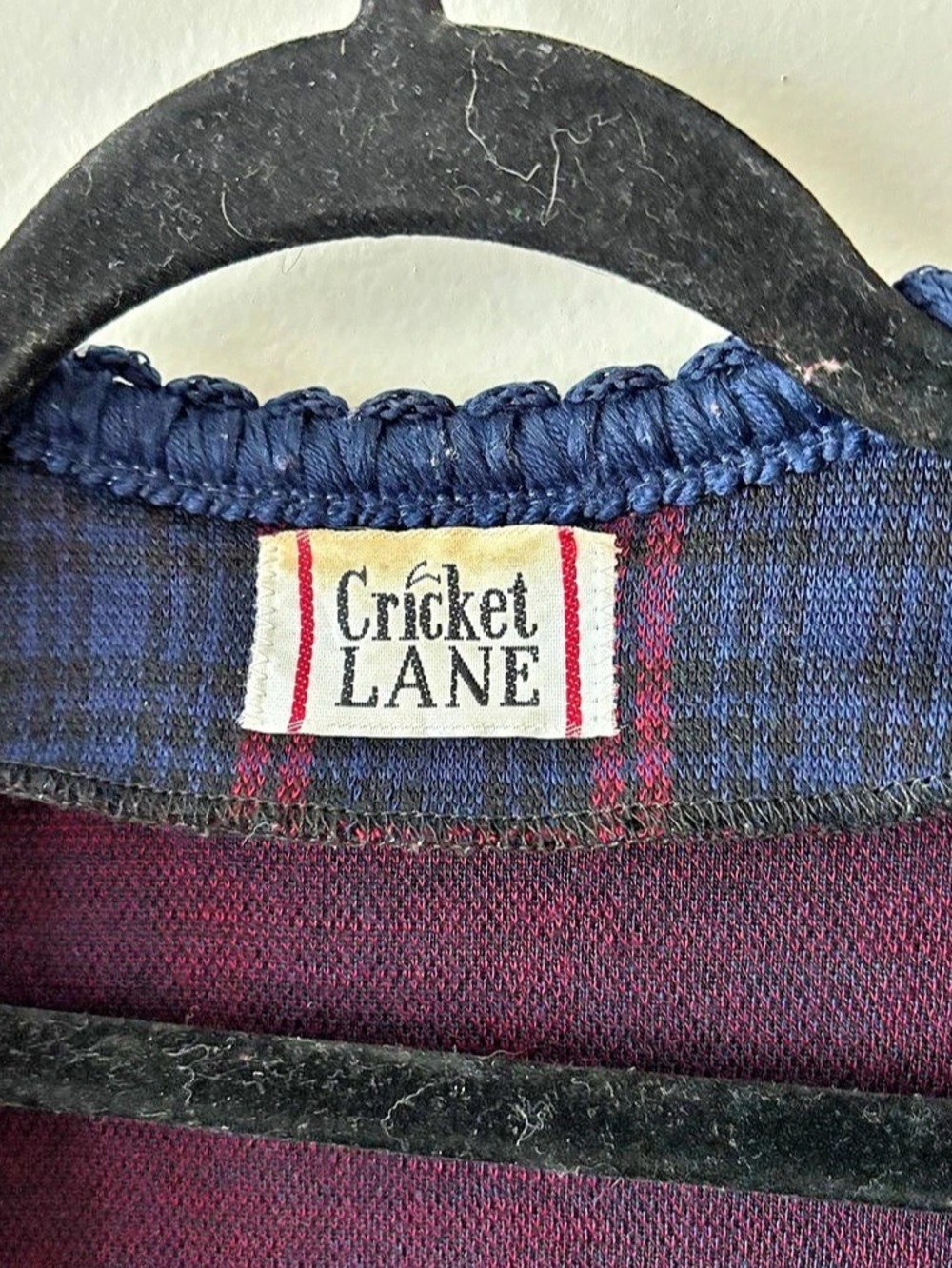 Cricket Lane Plaid Blazer in Blue & Red Like New - Picture 4 of 6